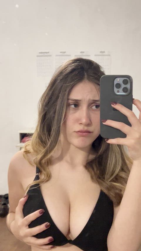 Would you kiss my tiny tits?💋 F18