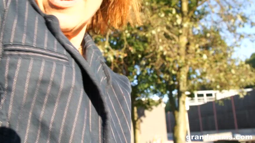 Age Gap Blowjob Grandma Granny Mature Old Outdoor Sucking Porn GIF by adultprime