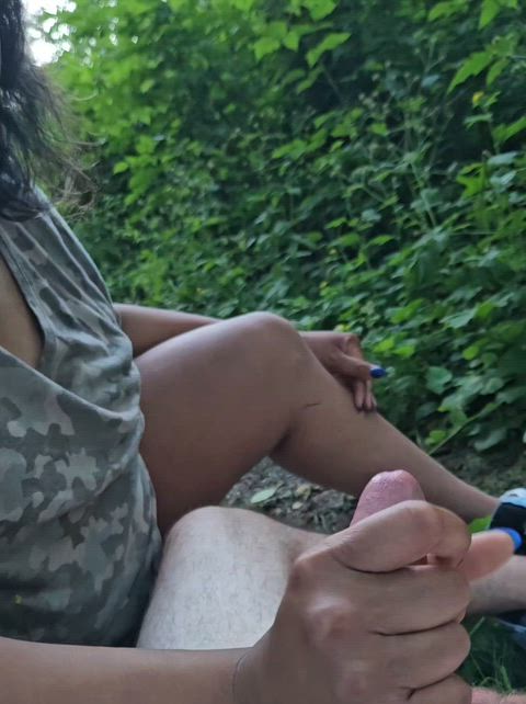Amateur loation bbw milf finished me off in the woods