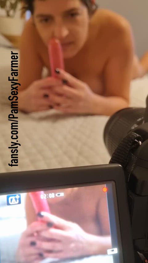 Enjoying a wild ride with my dildo 👅 🔥