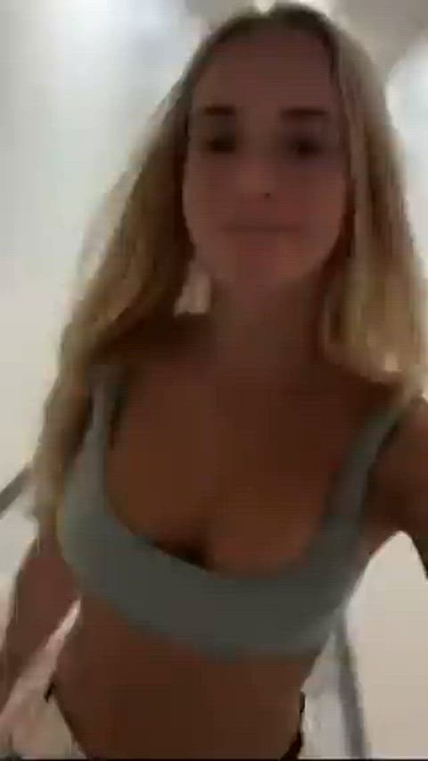 Amateur Big Tits Blonde Cute Flashing Huge Tits Natural Tits Public Teen Titty Drop Porn GIF by populardick