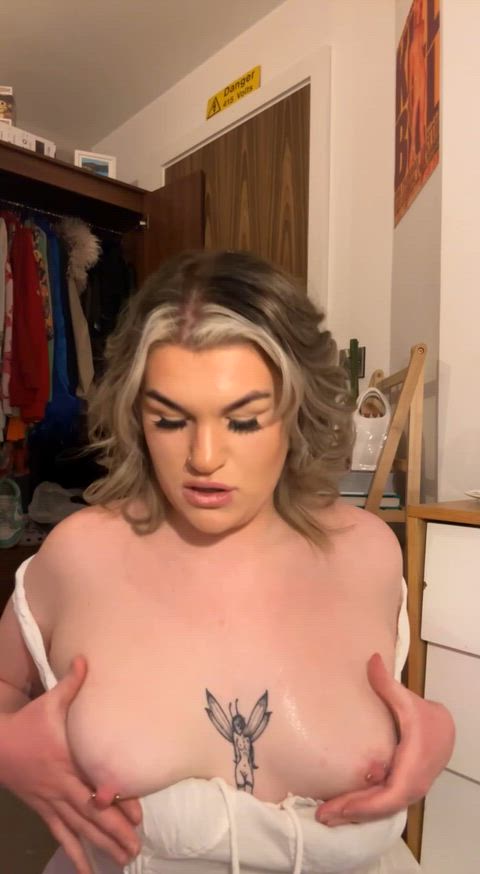 Suck on my tits for me?