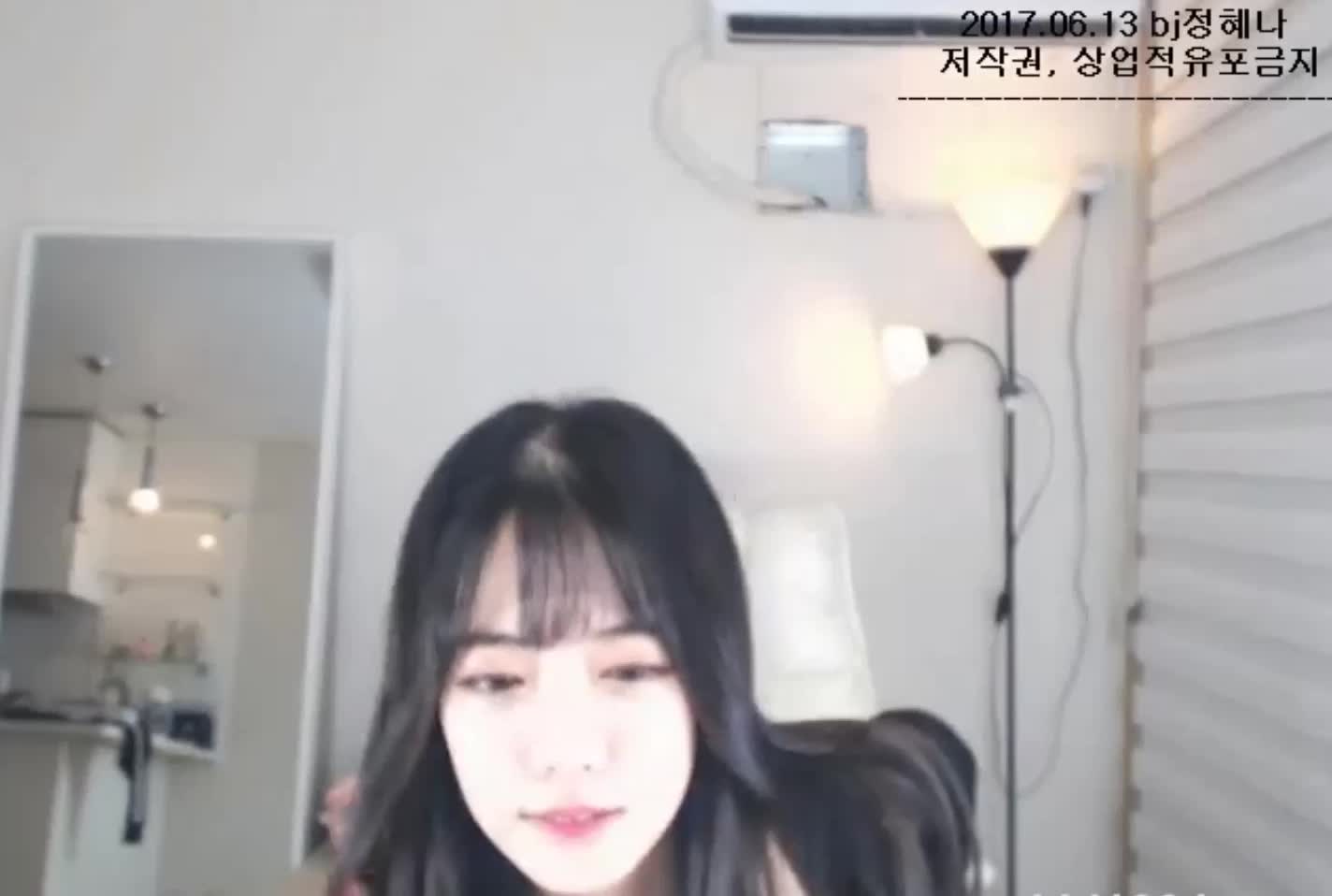 Korean BJ in Fishnets with Ass closeup