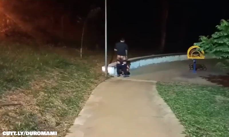 Amateur BBC Brazilian Cuckold Cum On Ass Cumshot Hotwife Interracial Public Sharing Porn GIF by duromami