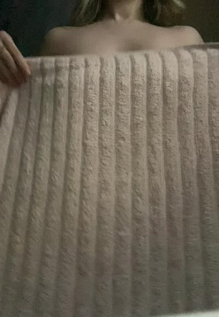 British girl towel drop
