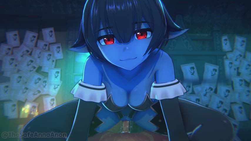 Getting fucked by a blue demon girl (Anna Anon) [Anna Anon's work]