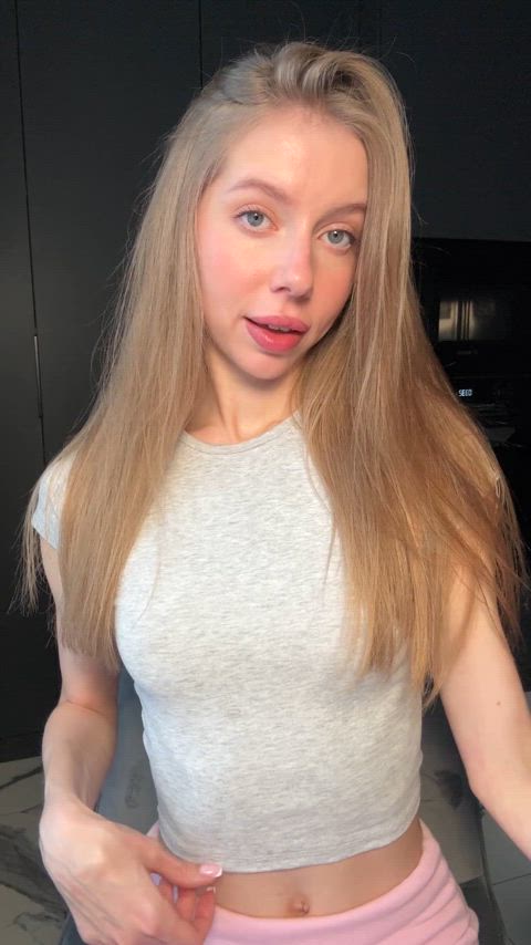 Natural Tits Petite Tits Porn GIF by remetskomna