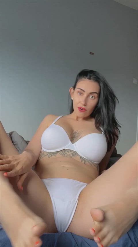 Babe Cute Foot Fetish Glamour Model OnlyFans Passionate Soles Tease Teasing Porn GIF by kisscat