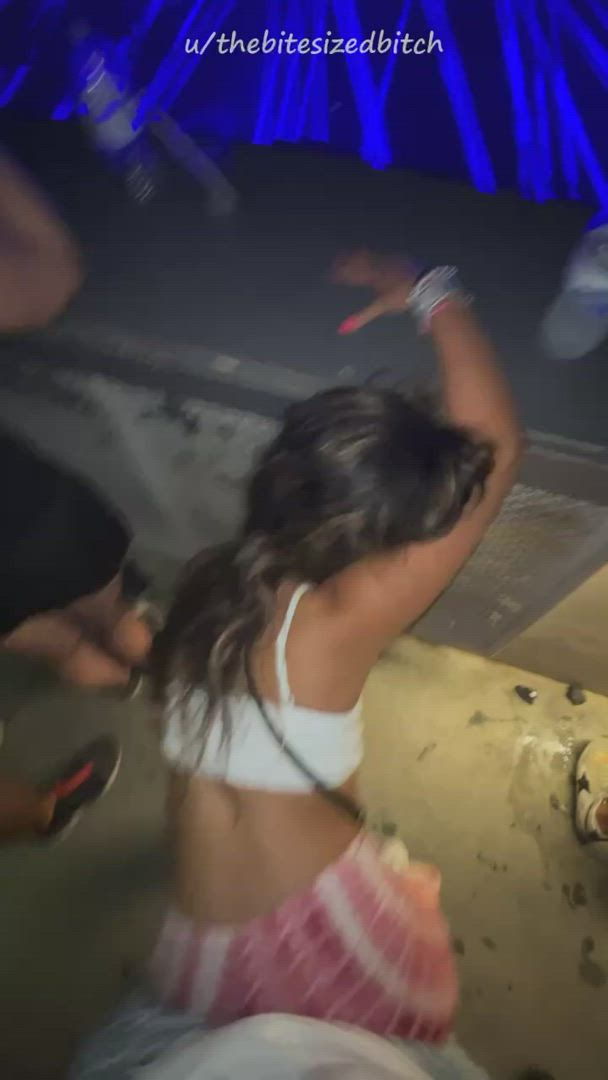 Usually I post solo here but I figure you'd wanna see me go wild at a rave