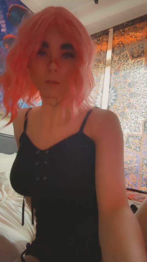 Would u kiss me or stare at my cock first