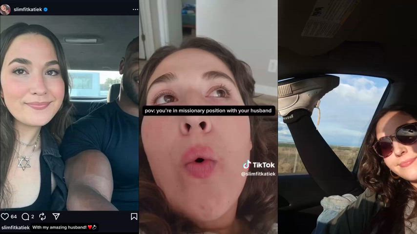 Hot Jewish Wife Katie Kosmann Doing Missionary on TikTok