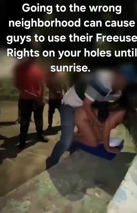 Be careful, stupid whores.