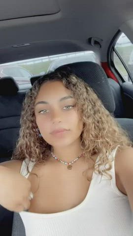 Amateur Big Tits Boobs Ebony Huge Tits Natural Tits Public Teen Tits Voyeur Porn GIF by populardick