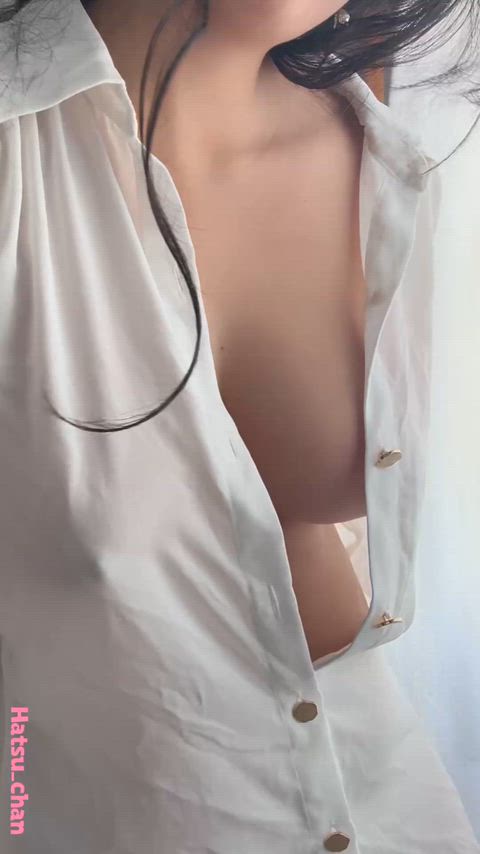 Asian Big Tits Busty Latina Natural Tits OnlyFans See Through Clothing Tease Porn GIF by hatsuzume
