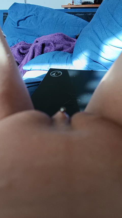 POV of my pierced designer pussy