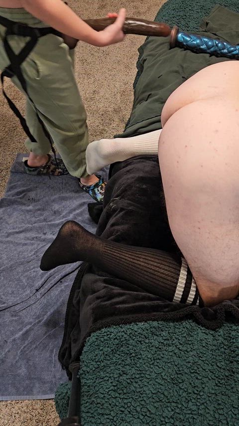 Begging sissy gets pounded hard