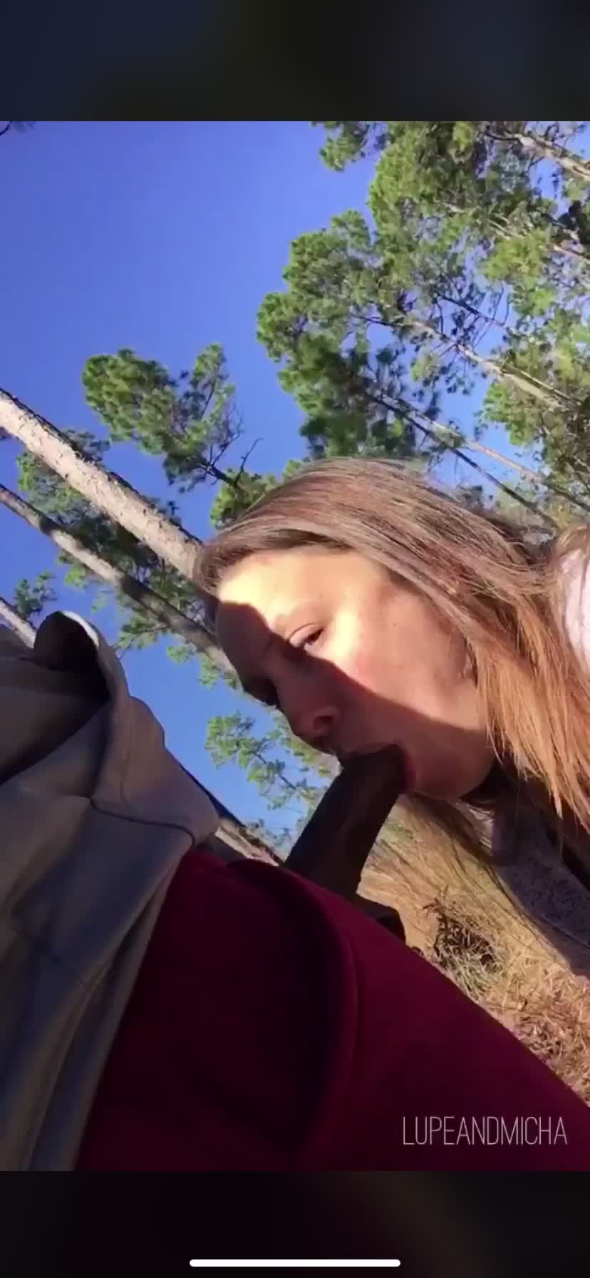 Outdoor sucking BBC