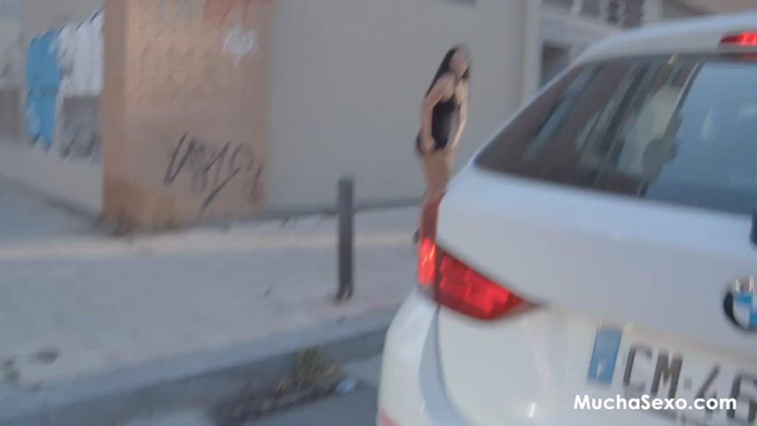 Ass Babe Car Car Sex Flashing Hispanic Latina Public Spanish r/CaughtPublic Porn GIF by adultprime