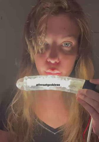 Deepthroat Light-up Dildo by athroatgoddess