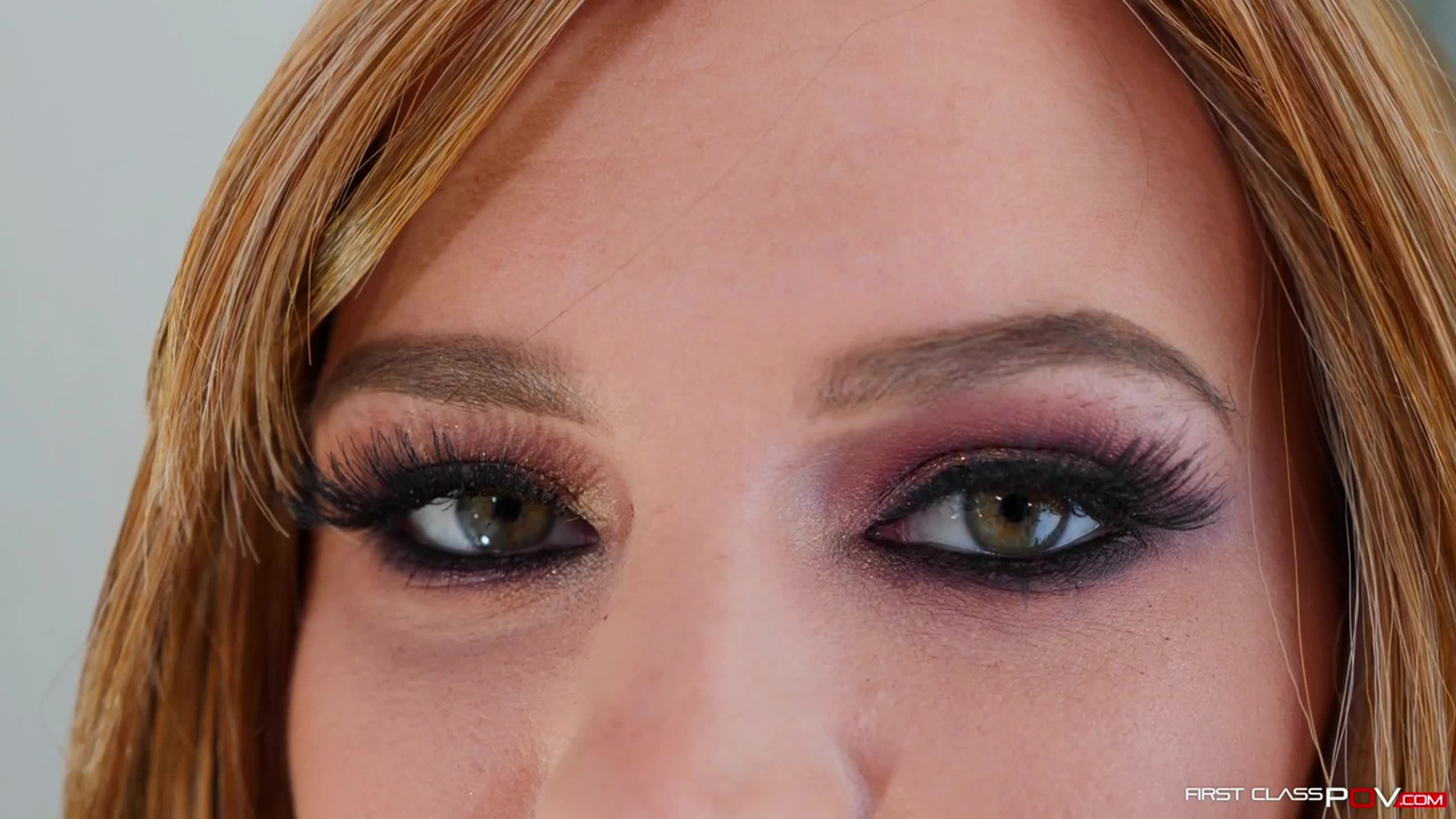 Getting cum all over her pretty makeup.