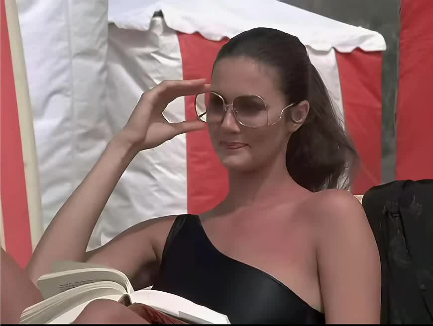 Lynda Carter at the beach