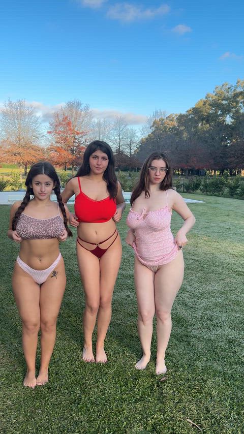 I wonder how hard you'd be if there are three girls stripping together in front of you
