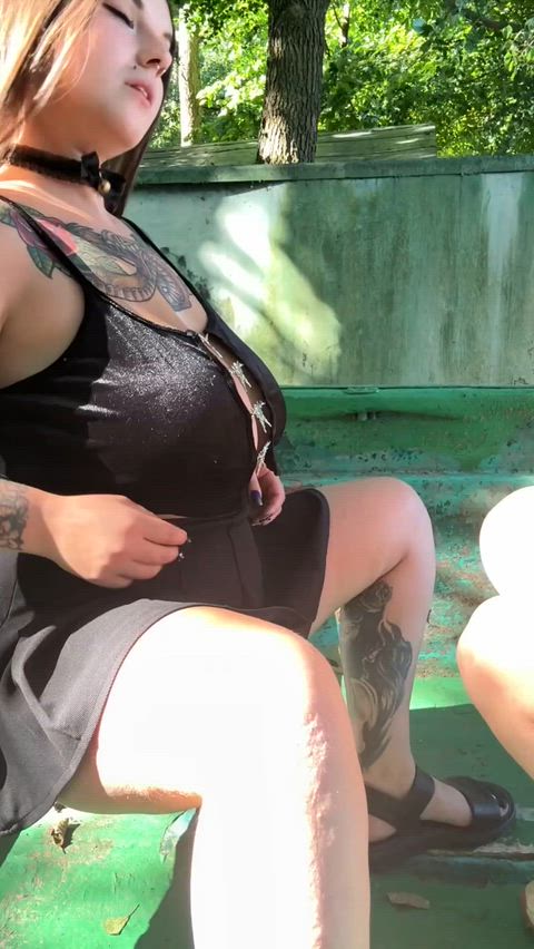 The way she passionately sucks my tits makes my pussy and panties wet