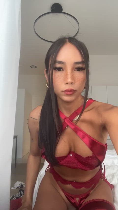 Is it hotter seeing cock out with the lingerie still on