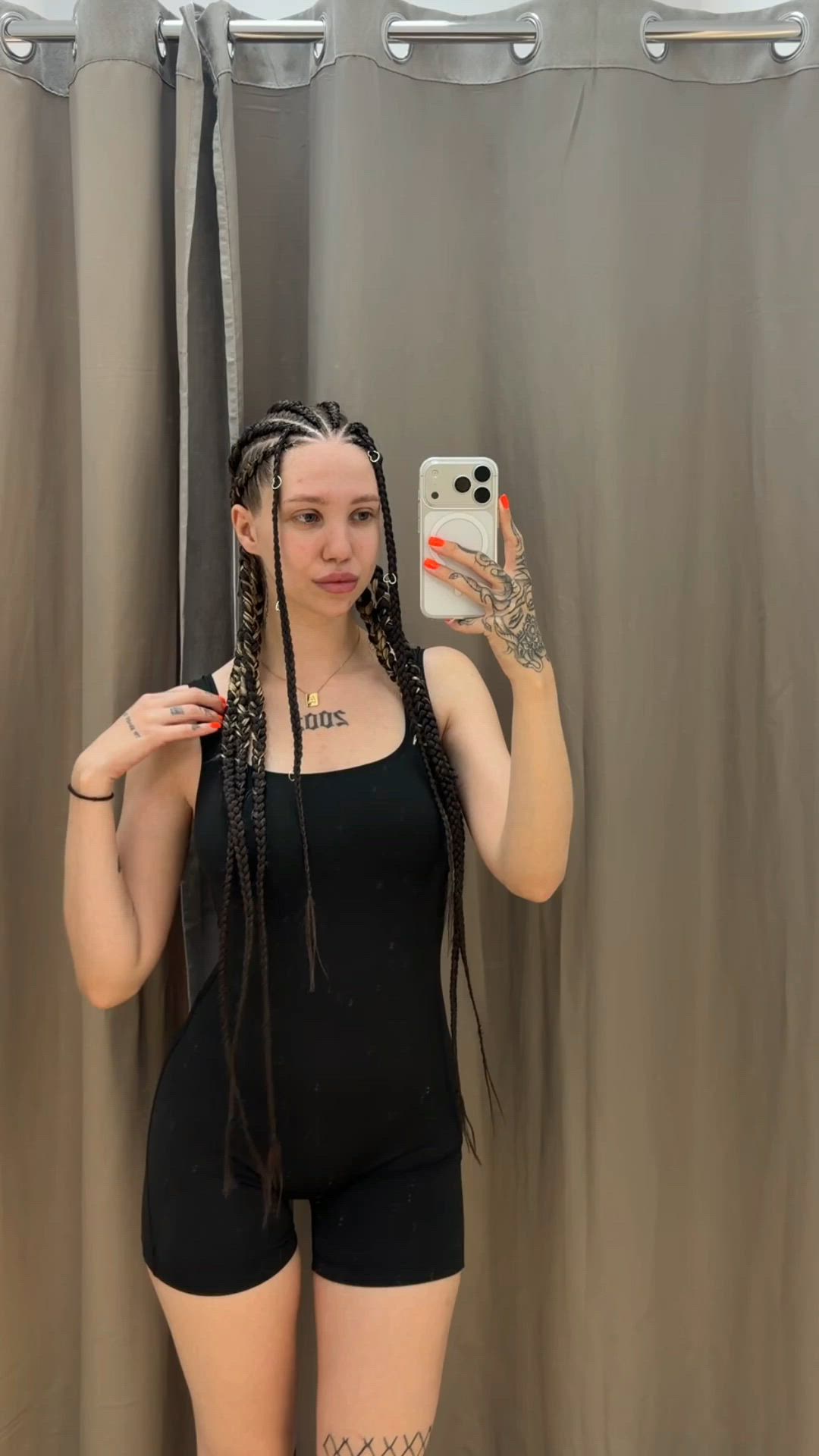 Blonde, Boobs, Changing Room, Mirror, Nude, White Girl