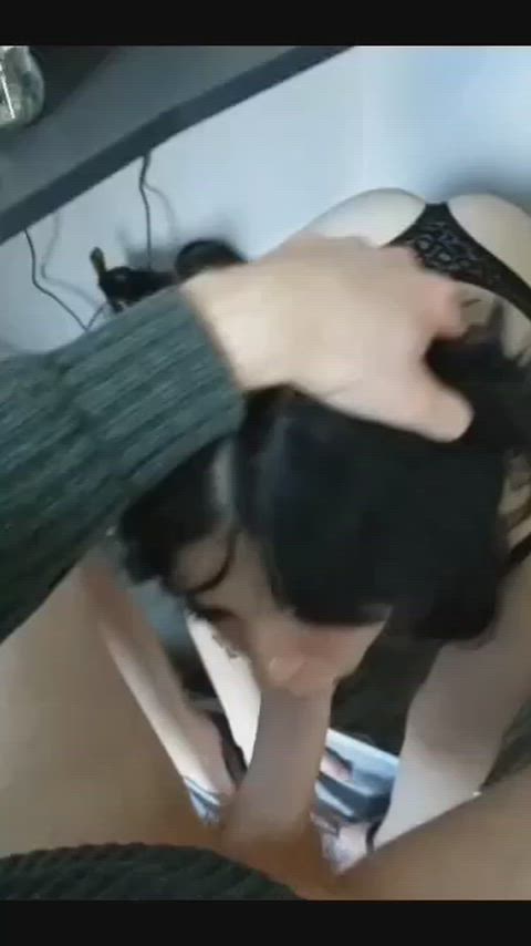 Alt Alternative Amateur Blowjob Deepthroat Egirl Goth Oral POV throated Porn GIF by populardick