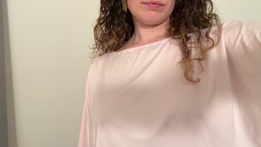 went braless again…can you tell?