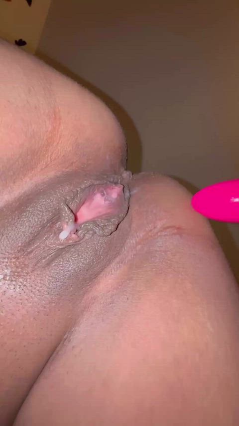 Cream pie after a really good fuck from my partner and my vibrator 🥵