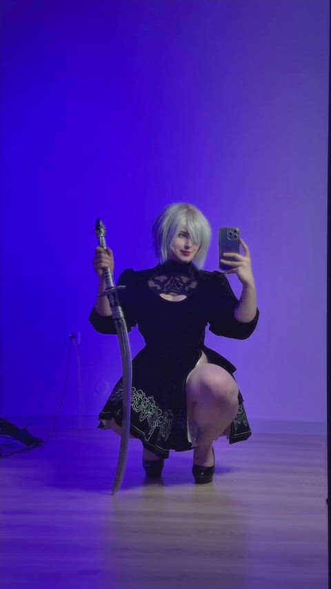 My 2B cosplay (Kuroitsne)