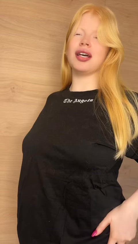 Would you fill me raw and make my 22yo albino tits sticky too