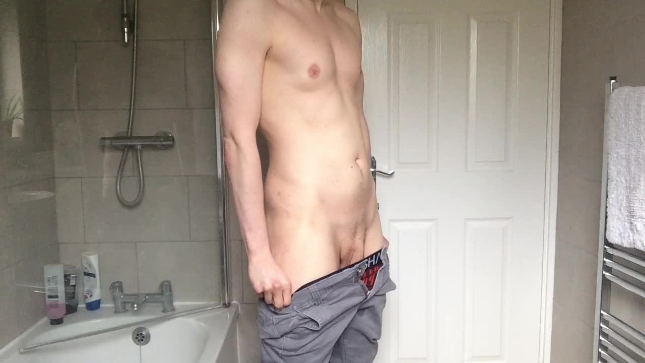 Pulling down my underwear for you