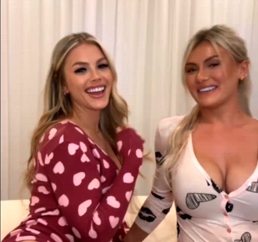 Amateur Babe Blonde Cute Dirty Blonde Homemade Kiss Kissing Lesbian Lesbians Porn GIF by populardick