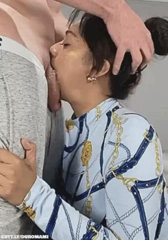 Big Dick Blowjob Cock Deepthroat Rough Sloppy Porn GIF by duromami