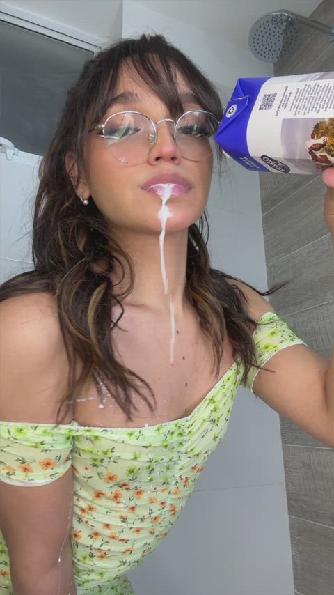 Amateur Milk Solo Tease Teasing Teen Porn GIF by bonniexo