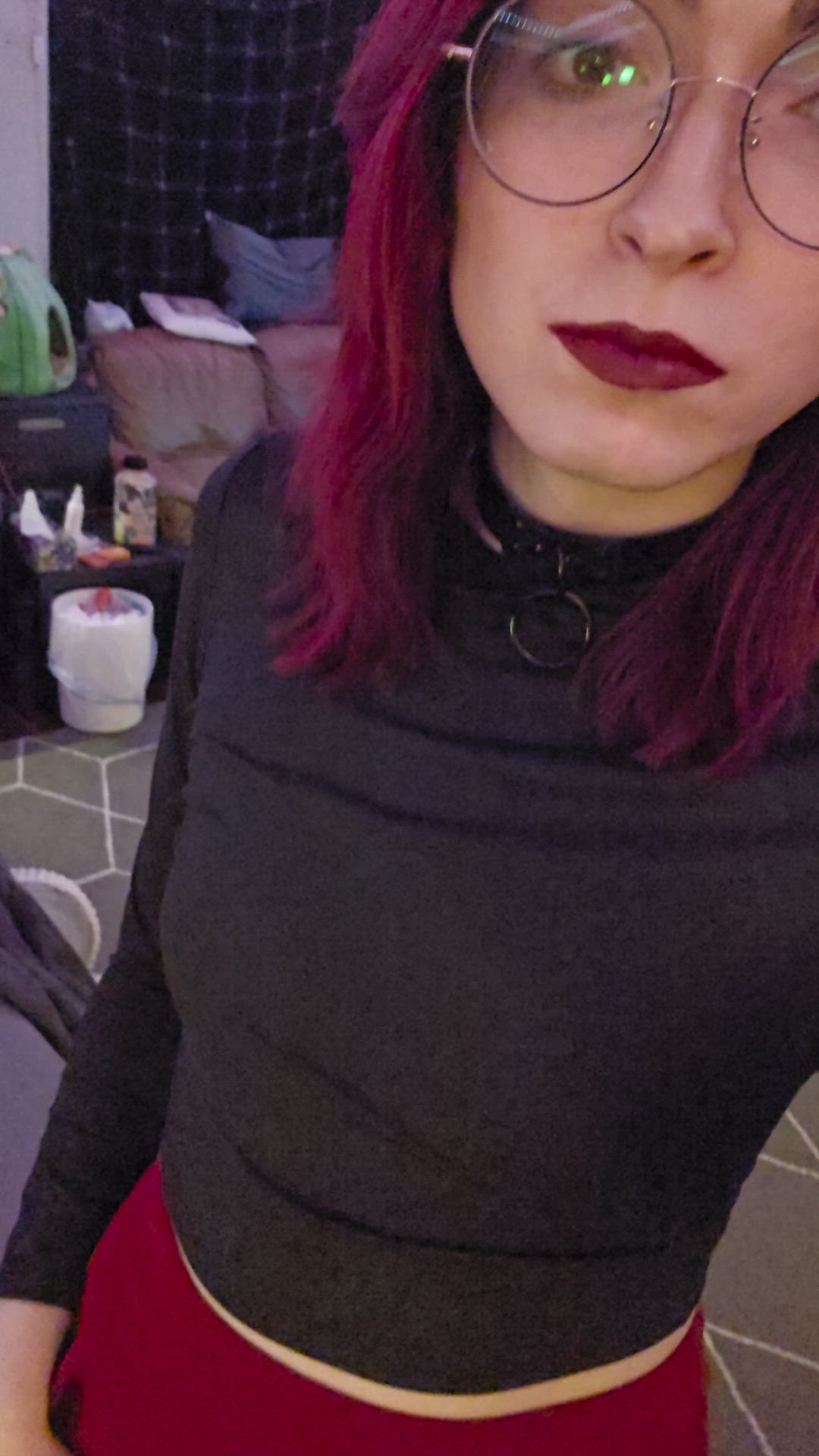 Bulge, Femboy, Girl Dick, Goth, Panties, Petite