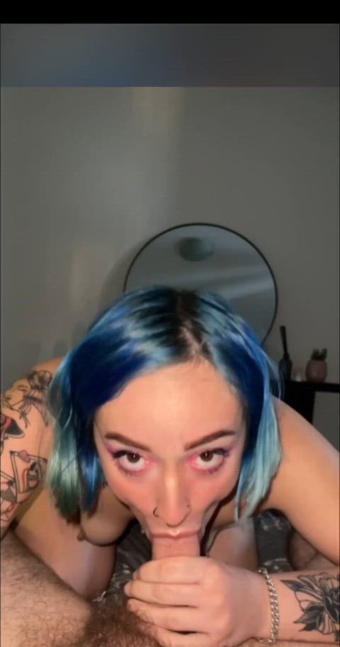 My mouth filled with cock is a dream come true