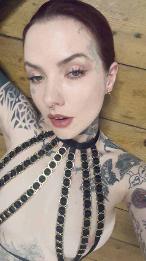 Wanna glaze these goth titties with you hot load?
