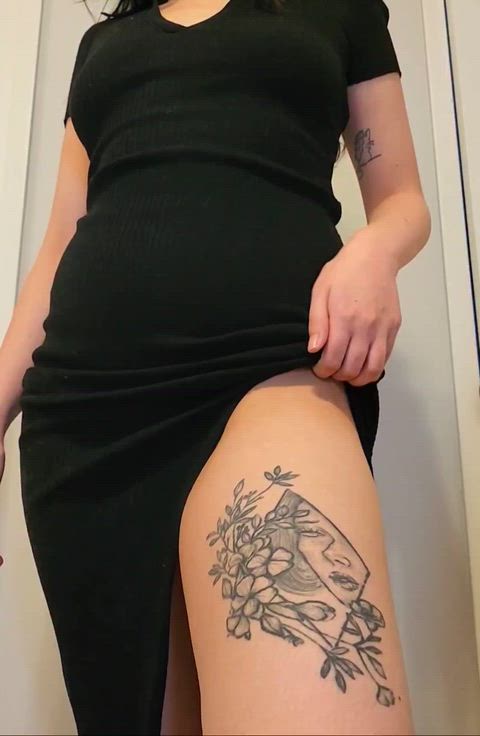 A lovely outie hiding under my dress