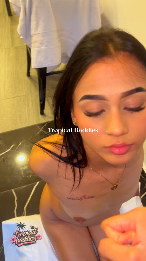 60fps Amateur BBC Brunette Cumshot Green Eyes Latina POV Tease Porn GIF by backshotbykoda
