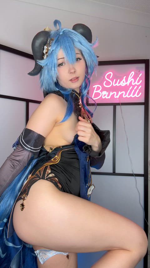 Alone with Ganyu~ (Cosplay by SushiBunniii)