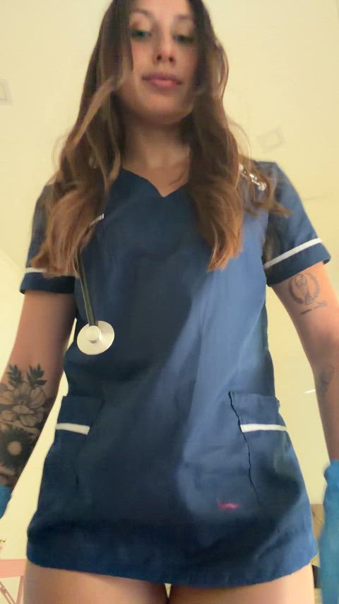 Do you want to help me take the scrubs off