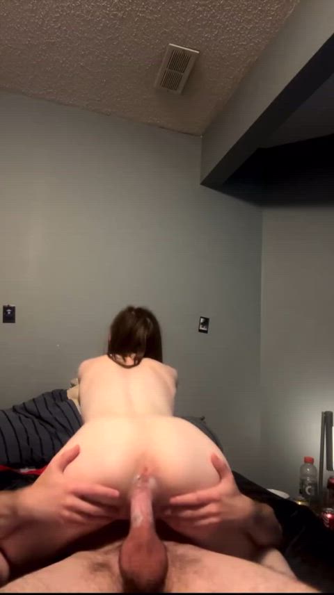 We kept fucking after he dumped his warm load in me