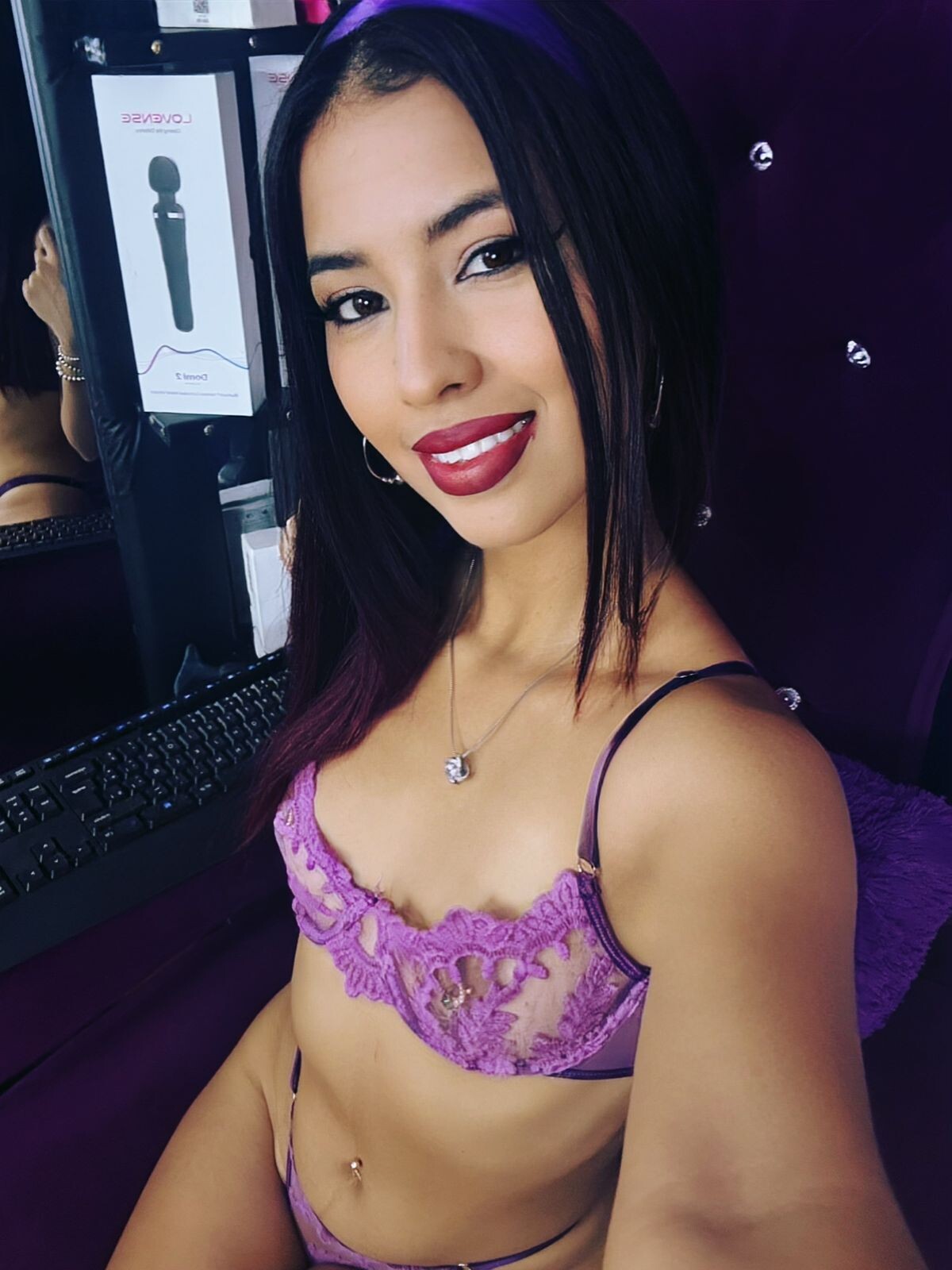 Lingerie cute jerk off