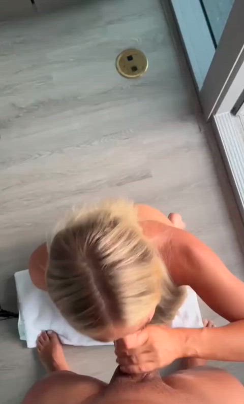 Amateur Blonde Blowjob Cum In Mouth Cumshot Facial Handjob Interracial Oral Sucking Porn GIF by populardick