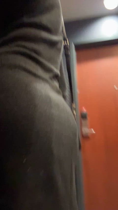 When your guest is late, and you decide to go to the hotel lobby for a drink, but stay plugged in your lingerie.