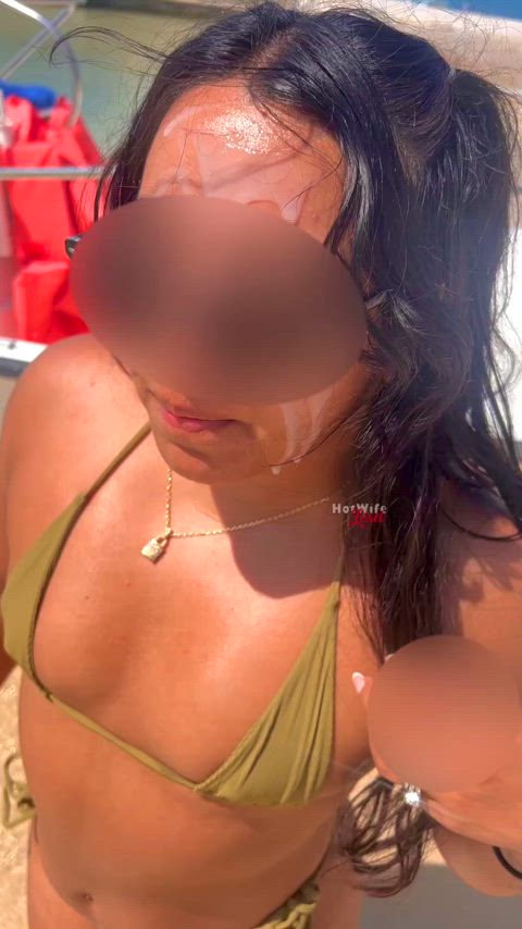 I did my first ever public cumwalk on the beach